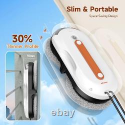 Robot nettoyeur de fenêtres AlfaBot X7Pro avec double pulvérisation, réservoir d'eau de 60ML
