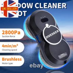 Robot nettoyeur de vitres à pulvérisation d’eau intelligente avec moteur sans balais et brosse nettoyante pour verre