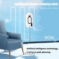 Robot nettoyeur de vitres à pulvérisation d'eau, outil de nettoyage automatique intelligent avec télécommande.