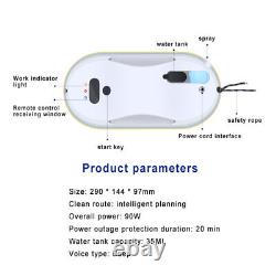 Robot nettoyeur de vitres automatique Nouveau contrôle intelligent à distance avec pulvérisation d'eau Ménage