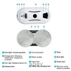 Robot nettoyeur de vitres automatique, nouveau, intelligent, avec télécommande et pulvérisation d’eau pour la maison