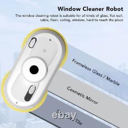 Robot nettoyeur de vitres électrique avec spray automatique d'eau et télécommande