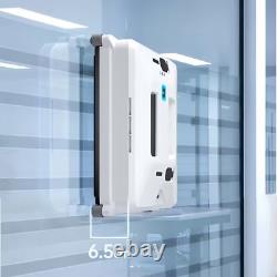 Robot nettoyeur de vitres intelligent 3000 Pa avec télécommande et double pulvérisation d’eau automatique