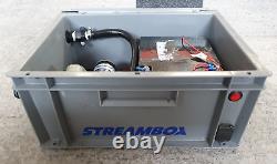 Streambox Avec Pompe À Diaphragme Streamflo 100psi Et Batterie À Gel 26ah, Chargeur Numax