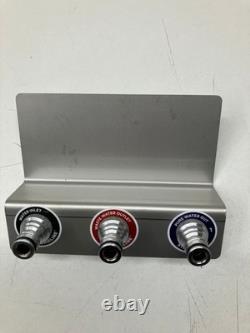 Support en acier inoxydable à 3 ports pour nettoyage de fenêtres à l'eau pure