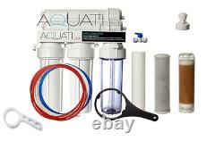 Système de filtration d’eau RO & DI Aquati 200 GPD à 4 étapes pour le nettoyage des fenêtres et les aquariums