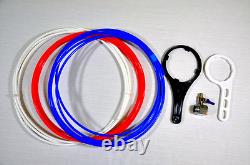 Système de filtration d’eau par osmose inverse XL 200 GPD à 4 étapes pour nettoyage de vitres et aquarium