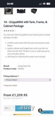 Système de filtre à eau RO pour le nettoyage des vitres Water Fed Grippatank / Liquid Logic