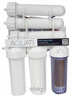 Système de filtre à eau par osmose inverse et déionisation Aquati 4 étapes 450GPD pour le nettoyage des vitres.