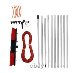 Système de nettoyage à l'eau alimenté par poteau de 10,5 m plus brosse de 50 cm: Large
