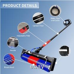 Système de nettoyage de fenêtres avec brosse rotative alimentée en eau pour panneaux solaires ZNZHNSI