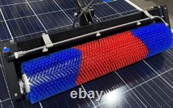 Système de nettoyage de fenêtres avec brosse rotative alimentée en eau pour panneaux solaires ZNZHNSI