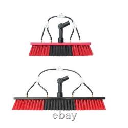 Tête de brosse de nettoyage de fenêtre pour lavage de panneaux solaires, passage de l'eau sans Po