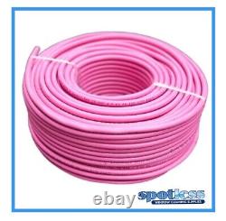 Tuyau de nettoyage de fenêtres Hi-Vis PINK alimenté par l'eau, enroulement de 100 m avec un diamètre intérieur de 8 mm