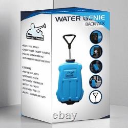 Unité de pompage mobile à pôle alimenté par eau (chariot à dos) 20L, pompe et batterie